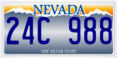 NV license plate 24C988