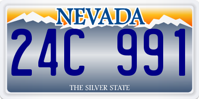 NV license plate 24C991