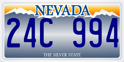 NV license plate 24C994