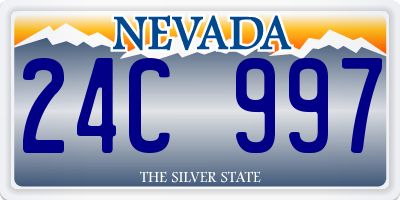 NV license plate 24C997
