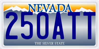 NV license plate 250ATT