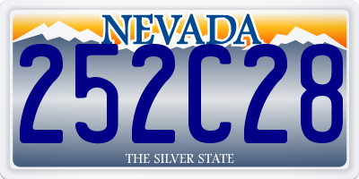 NV license plate 252C28