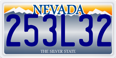 NV license plate 253L32