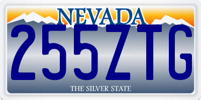 NV license plate 255ZTG