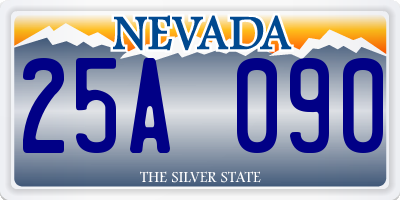 NV license plate 25A090