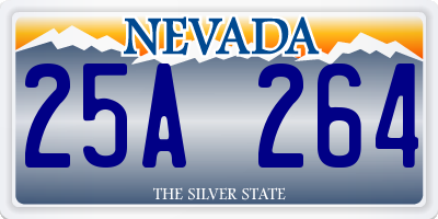 NV license plate 25A264