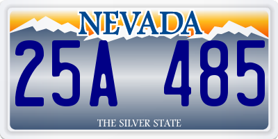 NV license plate 25A485