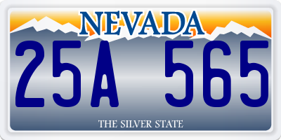 NV license plate 25A565