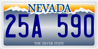 NV license plate 25A590