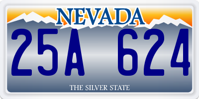 NV license plate 25A624
