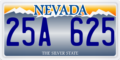 NV license plate 25A625