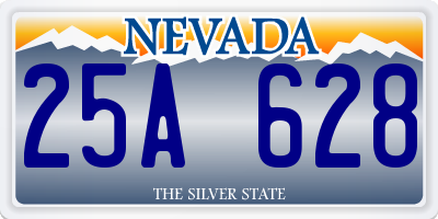 NV license plate 25A628