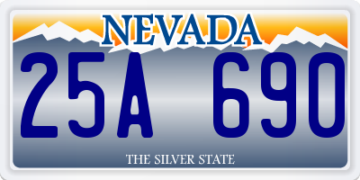 NV license plate 25A690