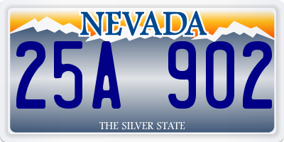 NV license plate 25A902