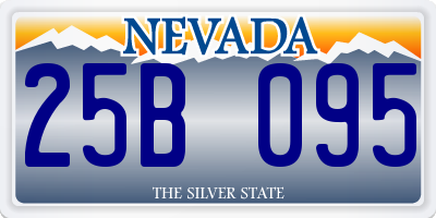 NV license plate 25B095