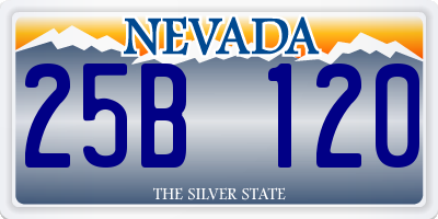 NV license plate 25B120