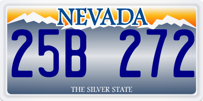 NV license plate 25B272