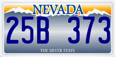 NV license plate 25B373