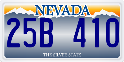 NV license plate 25B410