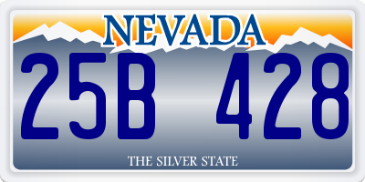 NV license plate 25B428