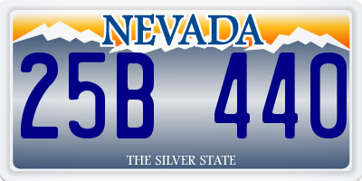 NV license plate 25B440