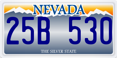 NV license plate 25B530