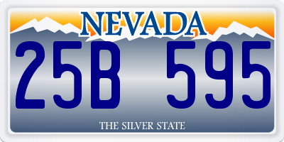 NV license plate 25B595