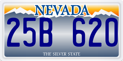 NV license plate 25B620