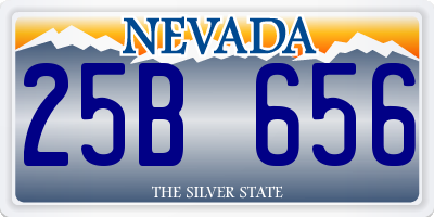 NV license plate 25B656