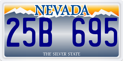 NV license plate 25B695