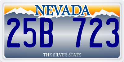 NV license plate 25B723