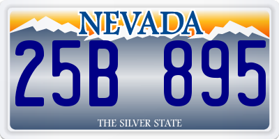 NV license plate 25B895