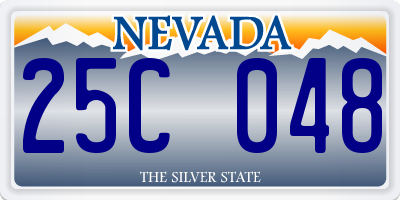 NV license plate 25C048