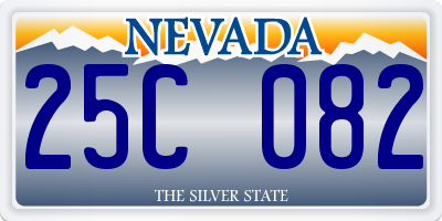 NV license plate 25C082