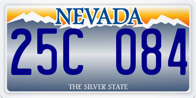 NV license plate 25C084