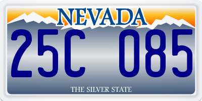 NV license plate 25C085