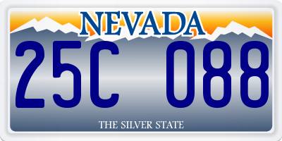NV license plate 25C088