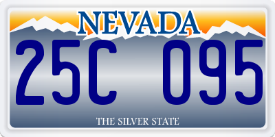NV license plate 25C095
