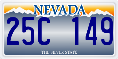 NV license plate 25C149