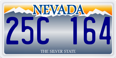 NV license plate 25C164
