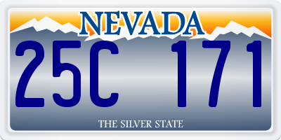 NV license plate 25C171