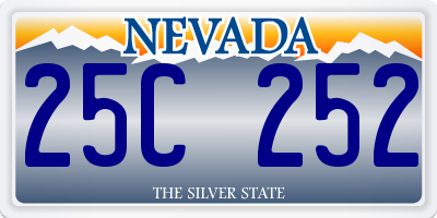 NV license plate 25C252