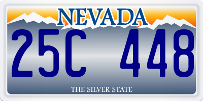 NV license plate 25C448