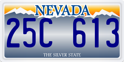 NV license plate 25C613