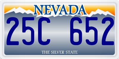 NV license plate 25C652