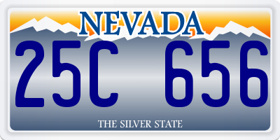 NV license plate 25C656