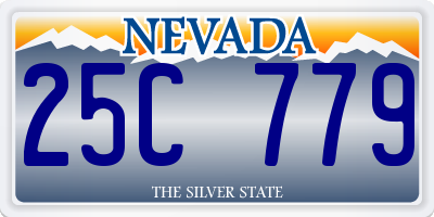 NV license plate 25C779