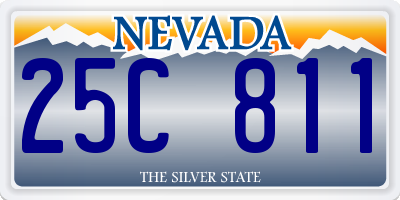 NV license plate 25C811