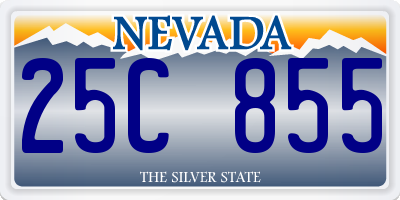 NV license plate 25C855