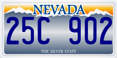 NV license plate 25C902